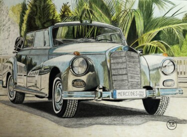 Dessin intitulée "Mercedes-Benz 300 o…" par Pierre Bayet, Œuvre d'art originale, Crayon