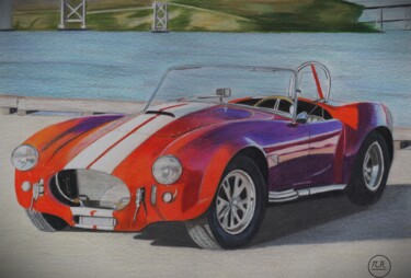 Drawing titled "Schelby Cobra (427)" by Pierre Bayet, Original Artwork, Pencil