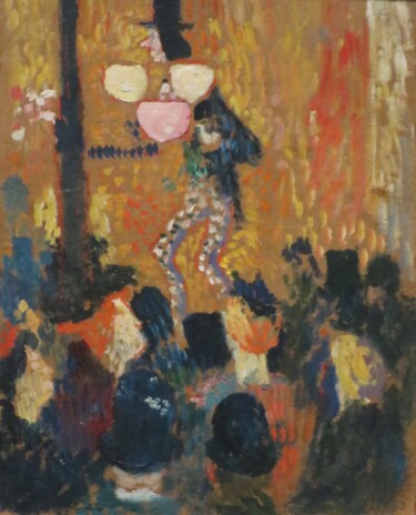 Peinture intitulée "Fairground Sideshow" par Pierre Bonnard, Œuvre d'art originale, Huile