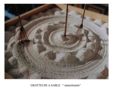 Sculpture intitulée "GRATTEUSE A SABLE M…" par Pierre Bourquin, Œuvre d'art originale