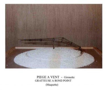 Sculpture intitulée "GRATTEUSE A ROND PO…" par Pierre Bourquin, Œuvre d'art originale