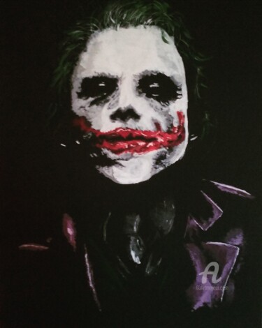 Pintura intitulada "Joker" por Pierre Boutouiller, Obras de arte originais, Acrílico