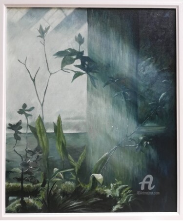 Painting titled "Verrière" by Pierre Boutouiller, Original Artwork, Oil