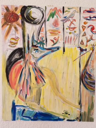 Pittura intitolato "rames" da Pierre Brisson, Opera d'arte originale, Acrilico