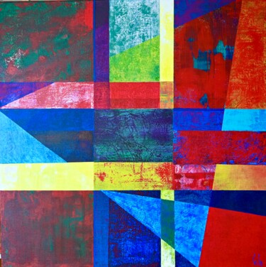 Картина под названием "ZENITH" - Pierre Calogero, Подлинное произведение искусства, Акрил Установлен на Деревянная рама для…