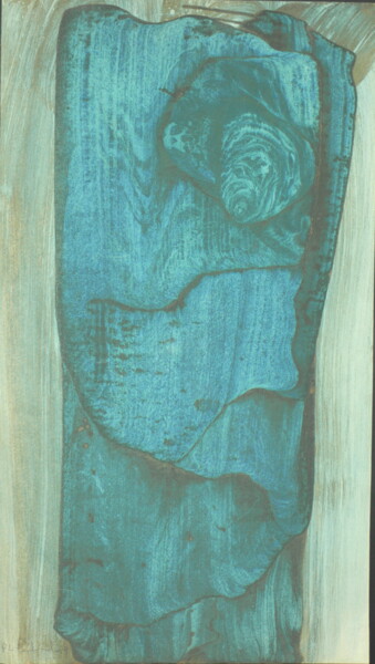 Рисунок под названием "totem à l'oeil inqu…" - Pierre Carbonel, Подлинное произведение искусства, Чернила