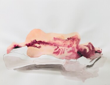 Peinture intitulée "Nu féminin_#10" par Pierre Charpentier, Œuvre d'art originale, Encre
