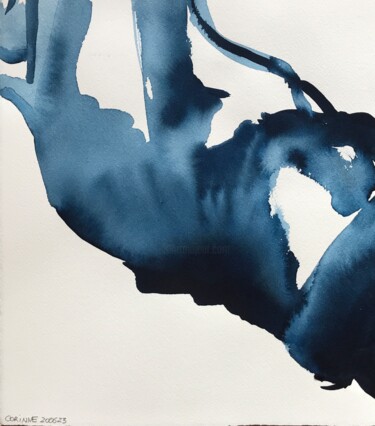 Pintura intitulada "Nu allongé" por Pierre Charpentier, Obras de arte originais, Tinta