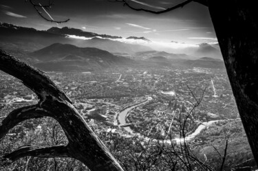 Fotografie getiteld "Grenoble vue du Rac…" door Pierre Coiffard, Origineel Kunstwerk, Digitale fotografie