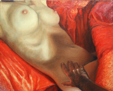 Malerei mit dem Titel "Passion" von Pierre Collette, Original-Kunstwerk, Öl