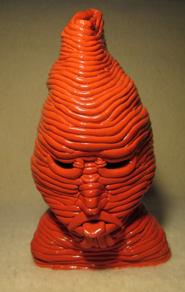 Sculpture titled "samouraï" by Pierre David, Original Artwork, Ceramics