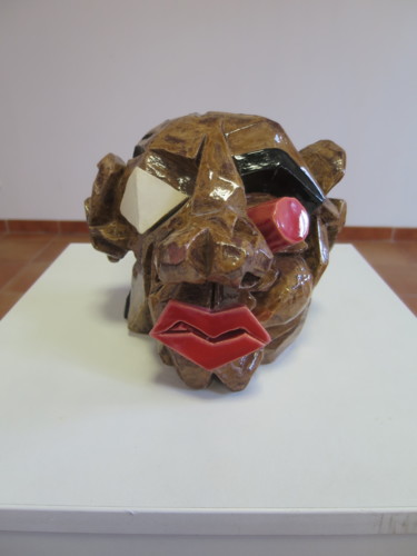 Sculpture titled "le boxeur" by Pierre David, Original Artwork, Ceramics