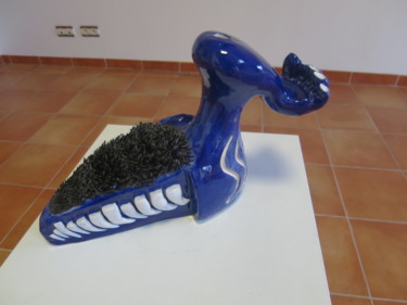 Sculpture intitulée "pied d'estal" par Pierre David, Œuvre d'art originale, Céramique