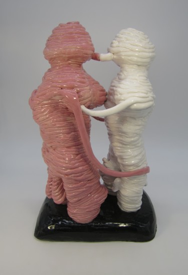 Sculpture intitulée "le baiser" par Pierre David, Œuvre d'art originale, Céramique