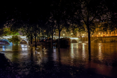 Photography titled "Acqua Alta Paris 20…" by Pierre Duquoc, Original Artwork, Digital Photography