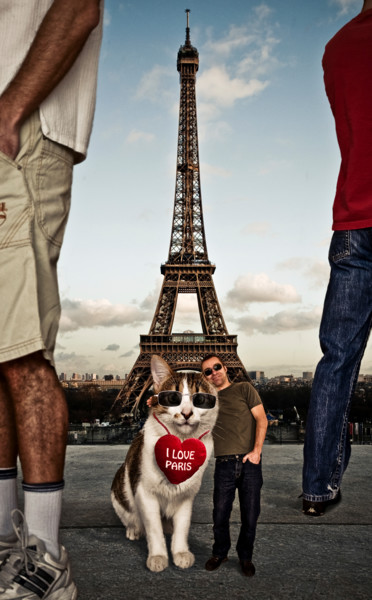 Цифровое искусство под названием "I love Paris" - Pierre Duquoc, Подлинное произведение искусства, Фотомонтаж