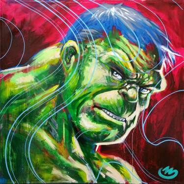 Peinture intitulée "Hulk Red" par Pierre Emile Andre (13), Œuvre d'art originale, Acrylique