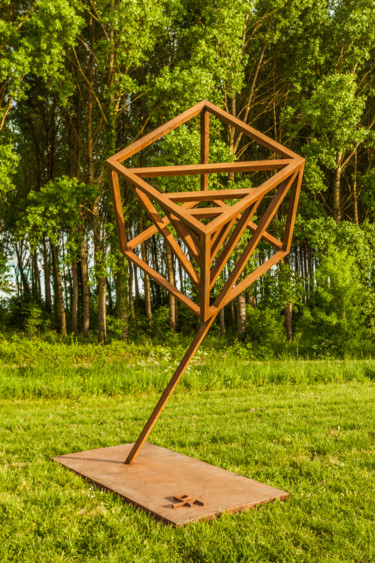 Sculpture titled "L’arbre des possibl…" by Pierre Ferva, Original Artwork, Metals