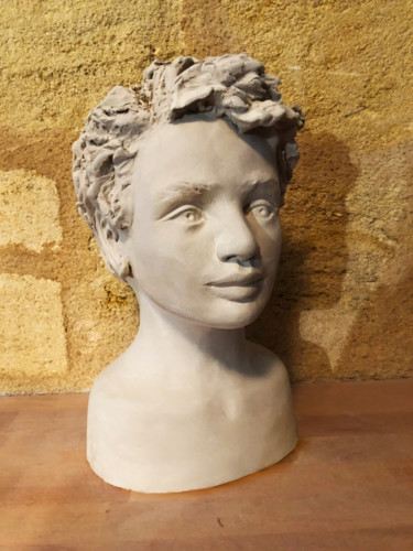 Sculptuur getiteld "MATHIAS" door Pierre Florence, Origineel Kunstwerk, Terra cotta
