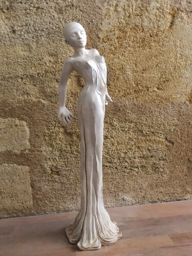 Skulptur mit dem Titel "BALLERINE" von Pierre Florence, Original-Kunstwerk, Terra cotta