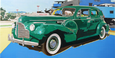 Pintura intitulada "buick century sedan…" por Pierre Giafferi (cesar luciano), Obras de arte originais, Óleo