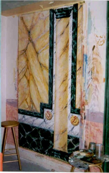 Peinture intitulée "décoration FAUX MAR…" par Ferraguti  Pierre-Gilles, Œuvre d'art originale