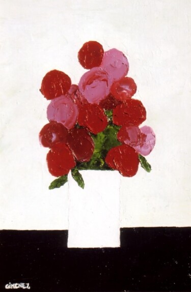 Malarstwo zatytułowany „bouquet de roses” autorstwa Pierre Gimenez, Oryginalna praca