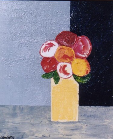 Peinture intitulée "flores" par Pierre Gimenez, Œuvre d'art originale