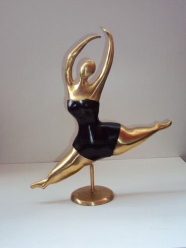 Sculpture intitulée "danseuse bronze ori…" par Pierre Gimenez, Œuvre d'art originale