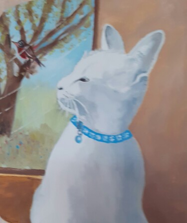 Peinture intitulée "BLANCO" par Pierre Isaac Gozlan, Œuvre d'art originale, Huile