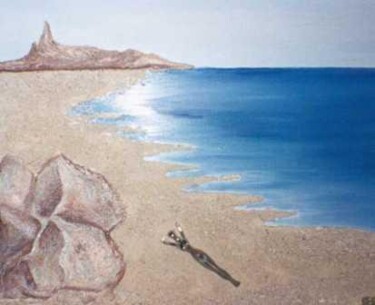 Peinture intitulée "plage.jpg" par Pierre Isaac Gozlan, Œuvre d'art originale