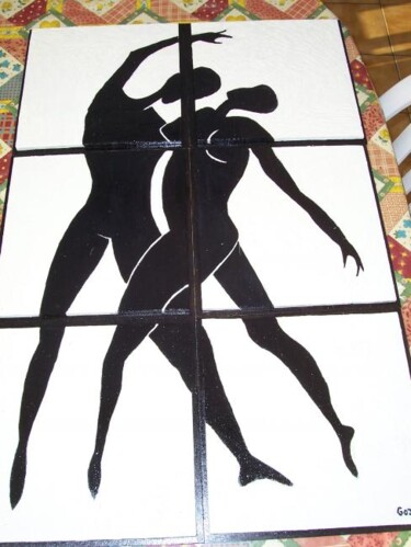 Peinture intitulée "danse_puzzle__007.j…" par Pierre Isaac Gozlan, Œuvre d'art originale