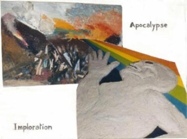 Peinture intitulée "apocalypse" par Pierre Isaac Gozlan, Œuvre d'art originale