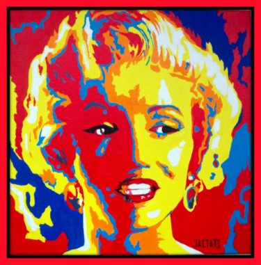 Peinture intitulée "Marilyn" par Pierre Jactat, Œuvre d'art originale, Acrylique