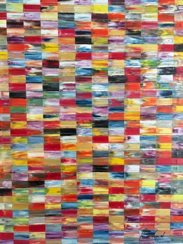 Peinture intitulée "Mosaic n*113" par Pierre Joseph, Œuvre d'art originale, Huile