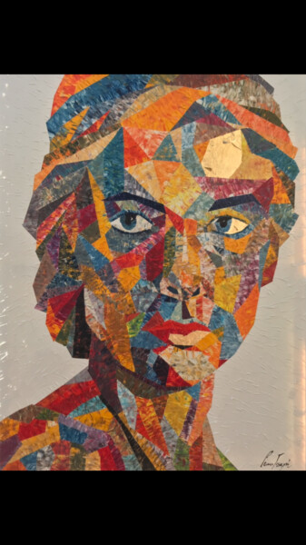 Peinture intitulée "Mosaic Elle" par Pierre Joseph, Œuvre d'art originale, Huile Monté sur Châssis en bois