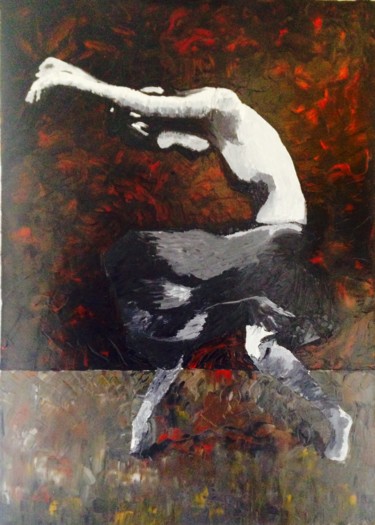 Peinture intitulée "La danseuse" par Pierre Joseph, Œuvre d'art originale, Huile