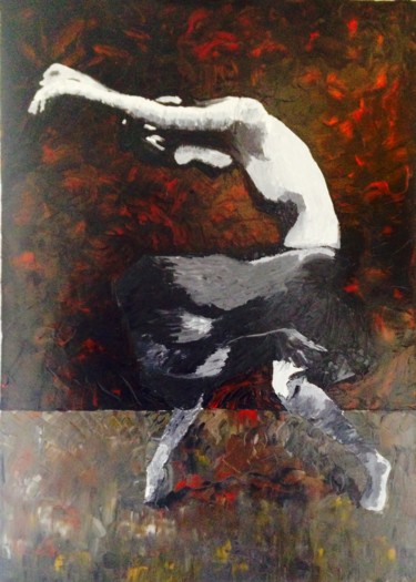 Painting titled "La danseuse" by Pierre Joseph, Original Artwork, Oil