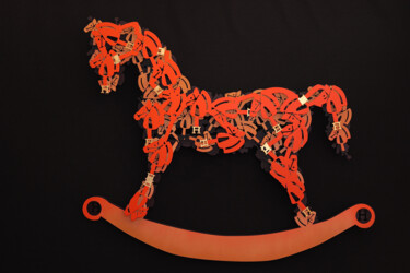 Painting titled "H-Horse" by Pierre Lamblin, Original Artwork, Spray paint