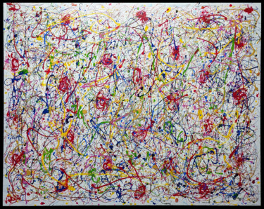 Pintura intitulada "Crasy Atome" por Pierre Lamblin, Obras de arte originais, Acrílico