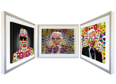 Malerei mit dem Titel "Karl Move" von Pierre Lamblin, Original-Kunstwerk, Digitale Collage Auf Plexiglas montiert
