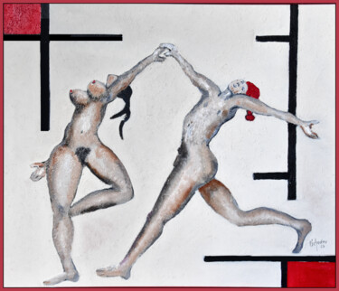 Peinture intitulée "extase" par Pierre Laurent Tichadou, Œuvre d'art originale, Huile