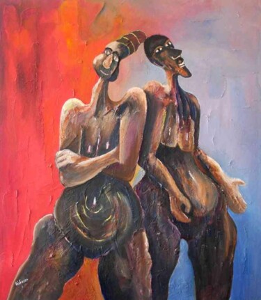 Peinture intitulée "le septicisme et la…" par Pierre Laurent Tichadou, Œuvre d'art originale, Huile