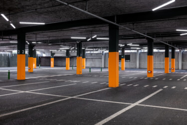 Photography titled "Underground Parking" by Pierre Leccia, Original Artwork, Non Manipulated Photography