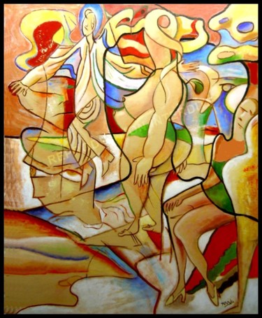 Pittura intitolato "Religions" da Pierre-Louis Torres, Opera d'arte originale, Acrilico