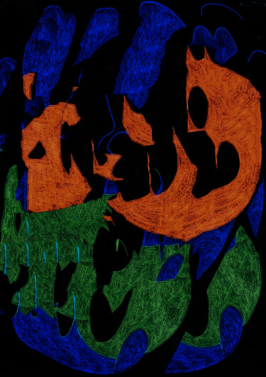 Hit cantique Dessin intitulée "Hit cantique" par Pierre Martel, Œuvre d'art originale, Crayon