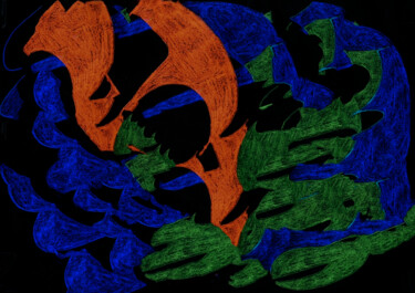 Calimero déluré Dessin intitulée "Calimero déluré" par Pierre Martel, Œuvre d'art originale, Crayon