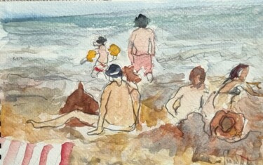 Peinture intitulée "Timothée & Léonard…" par Pierre Milosavljevic, Œuvre d'art originale, Aquarelle