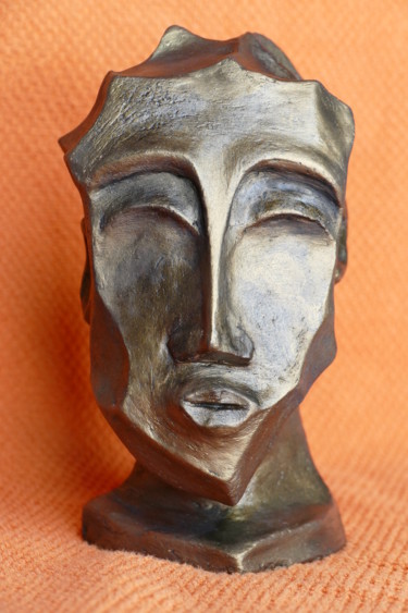 Sculpture intitulée "tête d'homme" par Pierre Morice, Œuvre d'art originale