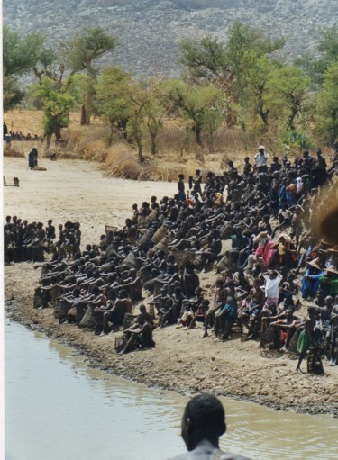 Photographie intitulée "pêche à Bamba (Mali…" par Pierre Morice, Œuvre d'art originale